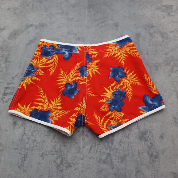 Dizzy Shorts Womens L Multicolor High Rise Button Zip Floral Print Swimwear - Picture 7 of 14